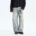 Vintage Washed Denim Jeans - Loose fit