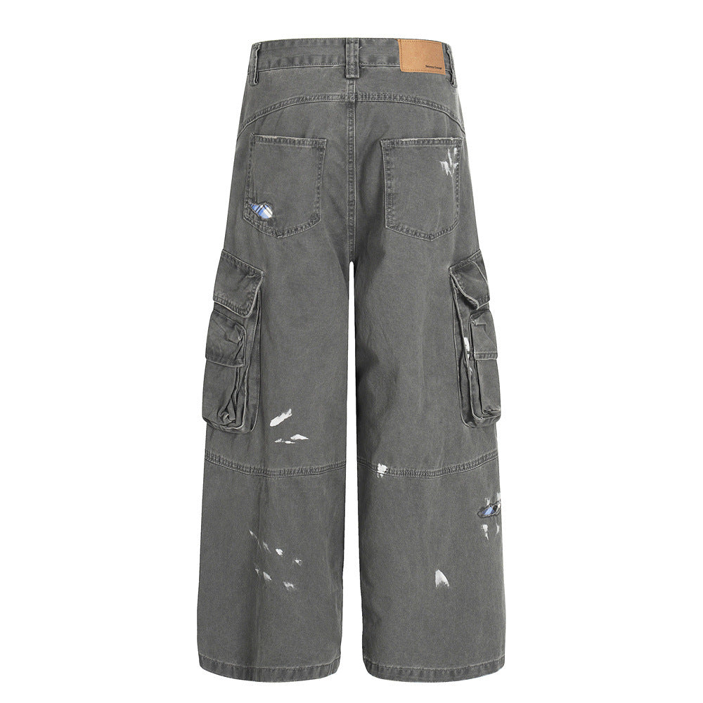 Multi-Pocket Cargo Style - Loose Fit - Wide Leg