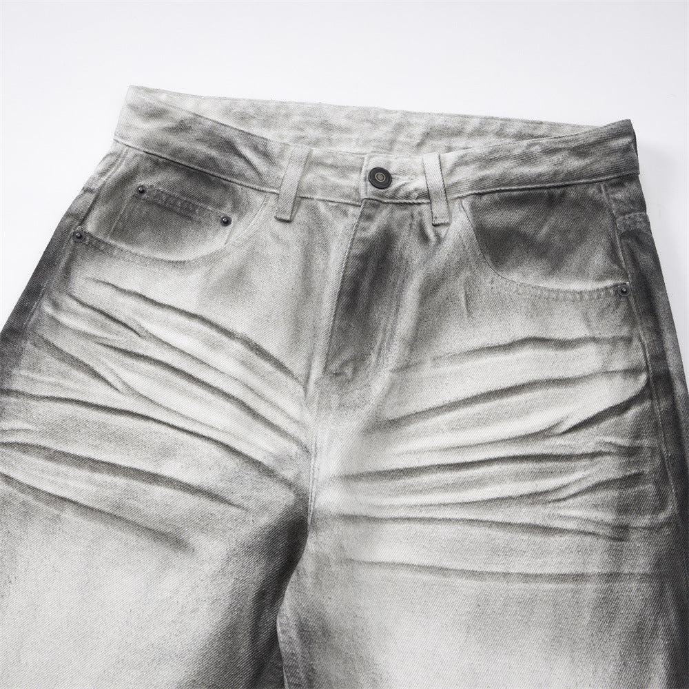 Distressed Denim Jeans – Loose-Fit Casual Jeans