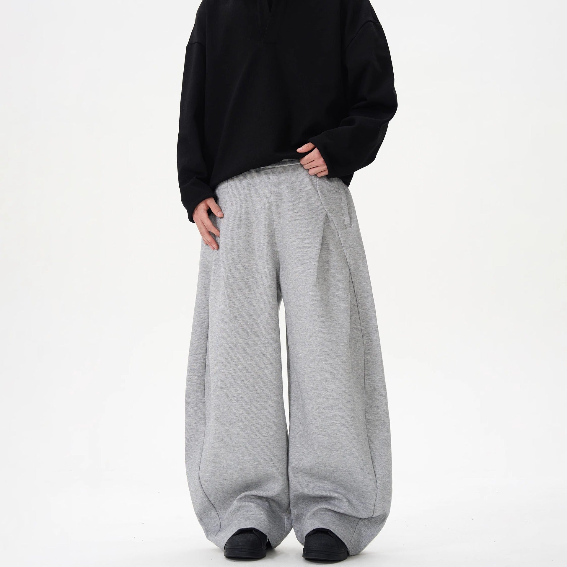 Deconstructed Design -  Knife-Shape -  Casual Sweatpants - Loose-Fit