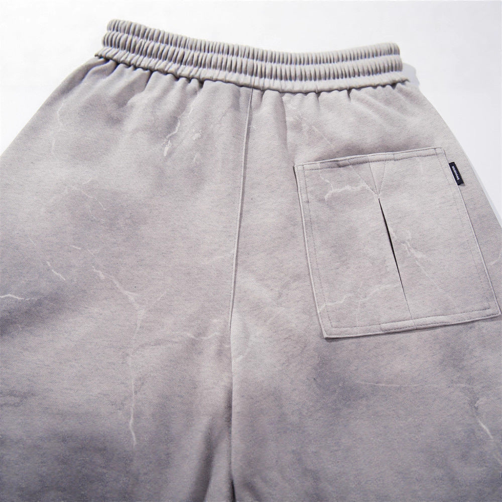 Distressed Dye Washed  - Loose Fit - Casual Sweatpants