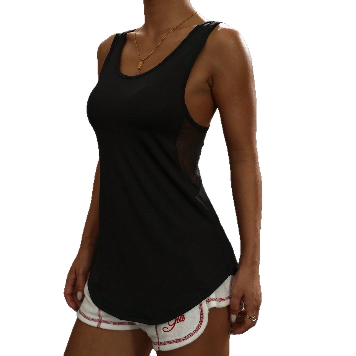 Quick-Dry Mesh Sleeveless Sports Tank Top
