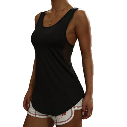 Quick-Dry Mesh Sleeveless Sports Tank Top