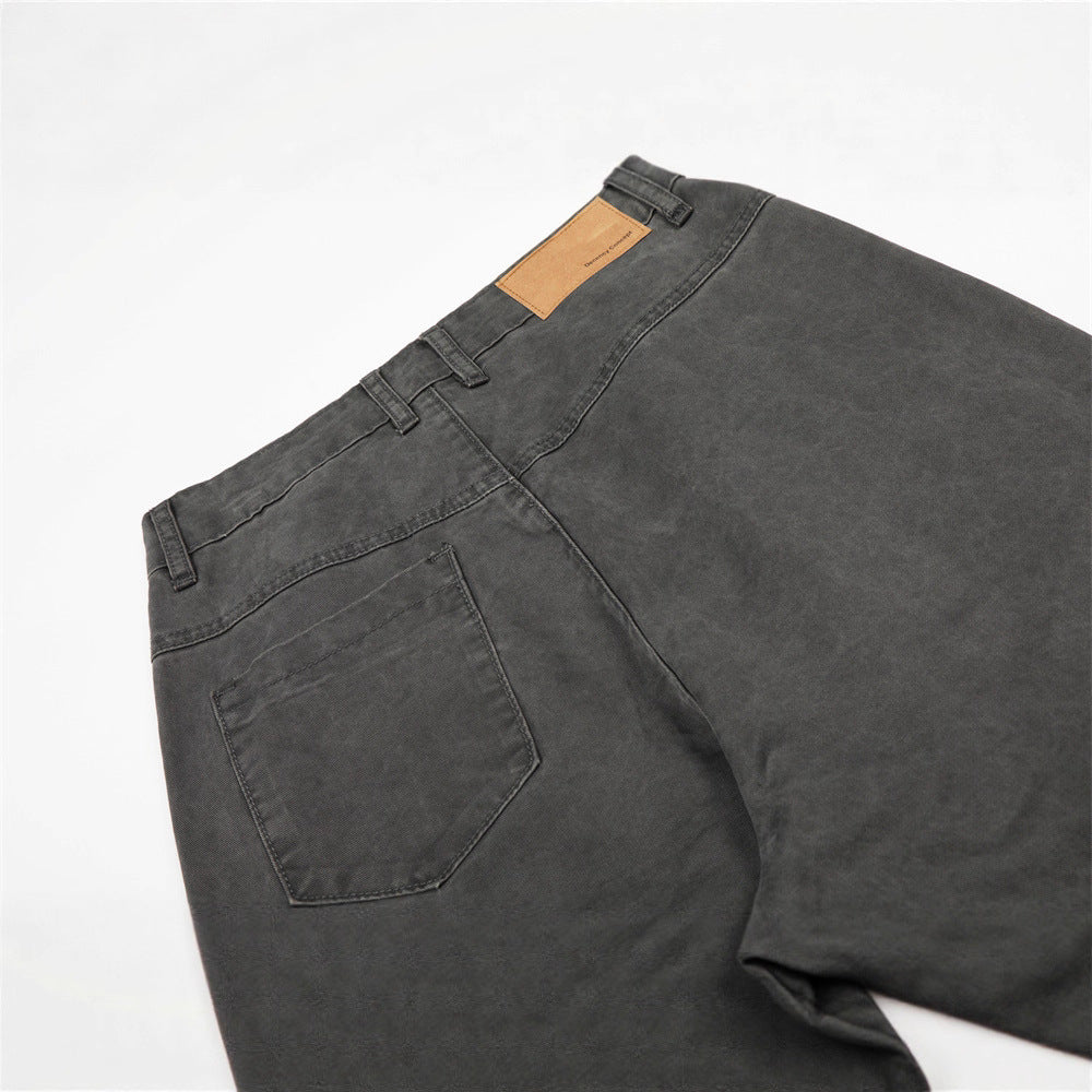 Multi-Pocket Cargo Pants - Loose Fit - Wide Leg Straight Cut