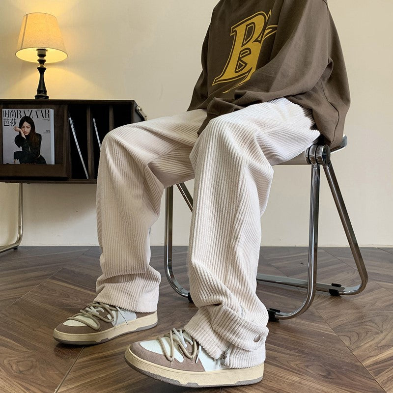 Loose Fit - Oversized Straight Leg - Wide-Leg Sweatpants