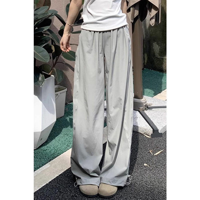 Casual Cargo Pants - High Waist -  Wide Leg Pants