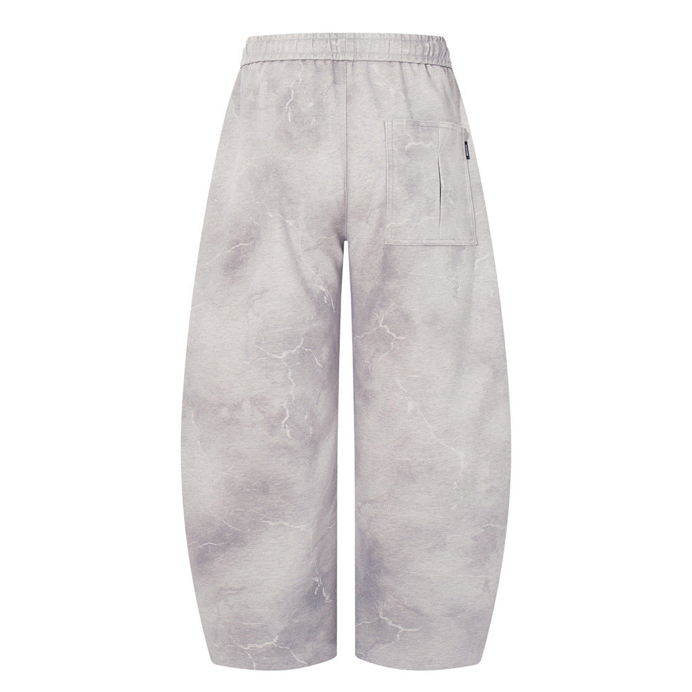 Distressed Dye Washed  - Loose Fit - Casual Sweatpants