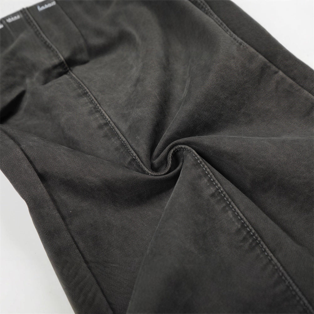 Multi-Pocket Cargo Pants - Loose Fit - Wide Leg Straight Cut