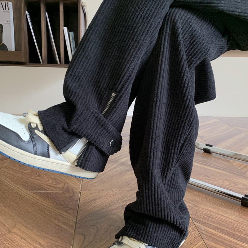 Loose Fit - Oversized Straight Leg - Wide-Leg Sweatpants