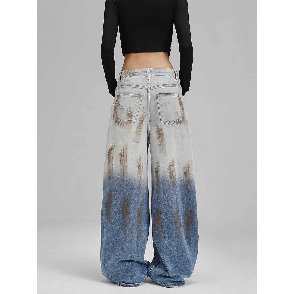 Denim Jeans - Loose Straight Fit - Versatile Wide Leg Long Trousers