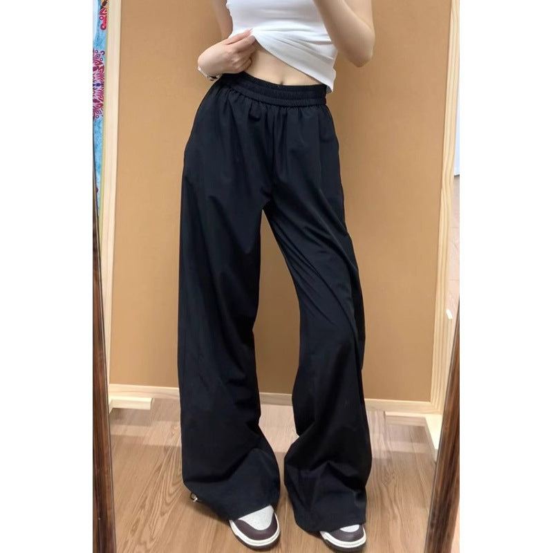 Casual Cargo Pants - High Waist -  Wide Leg Pants