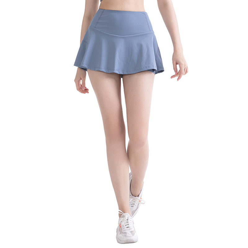 Fashion New Yoga Sports Short Skirt Running Fitness Tennis Sports Slim Skirt