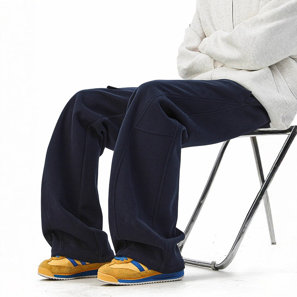 Heavyweight Retro Sweatpants – Wide-Leg Athletic Fit