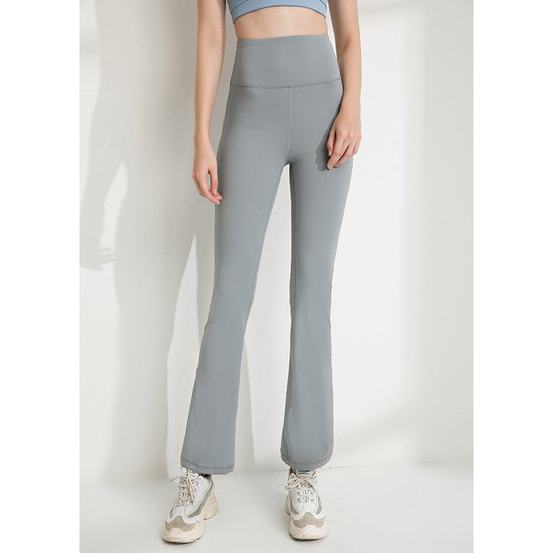 High Waist Slim Flare Pants For Women's Summer Fitness Yoga Exercise Dance Wide Leg Pants