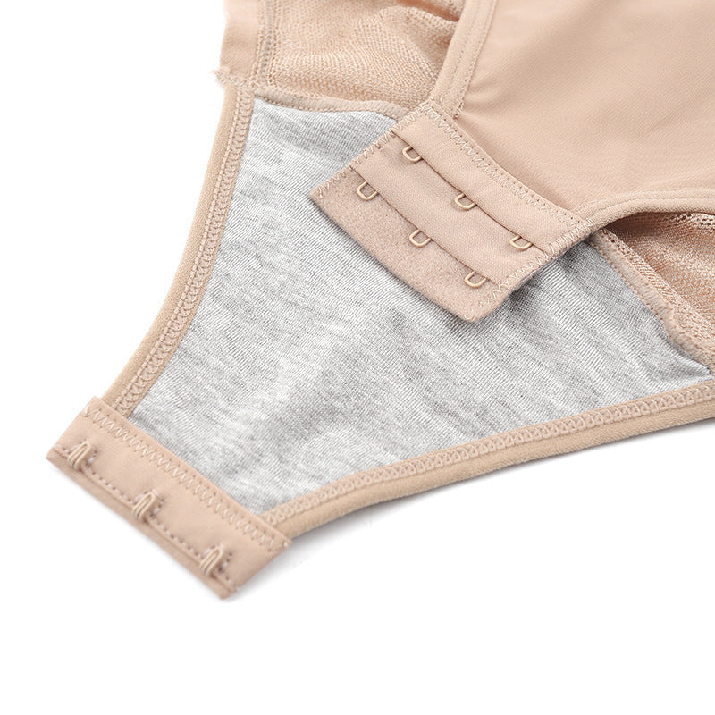 Belt Buckle Corset Waist Boxer One-Piece Body Shaper Women's Sling Postpartum Abdomen And Buttocks Bodysuit