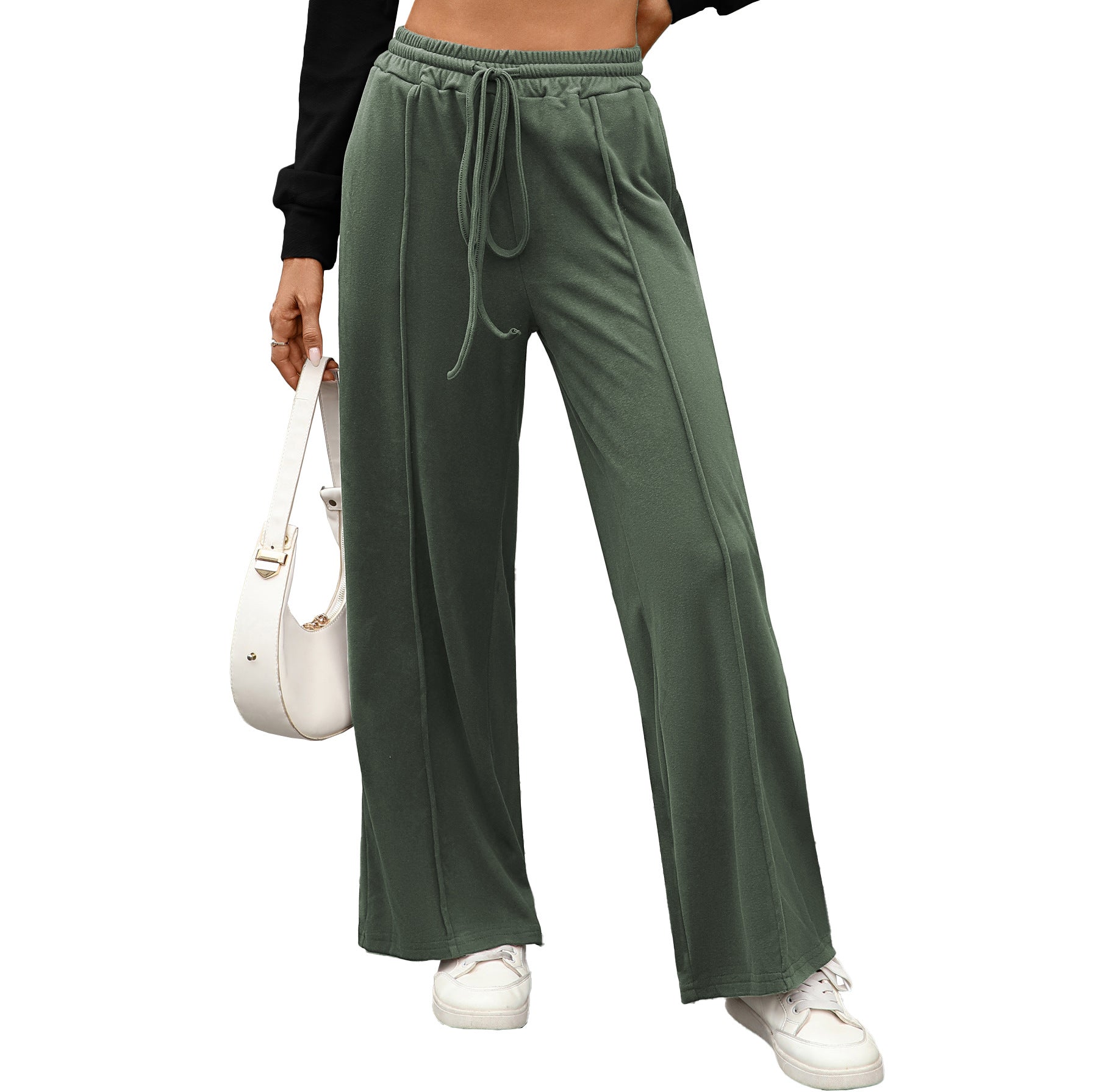 Drawstring Pocket - Loose Sweatpants - Relaxed fit