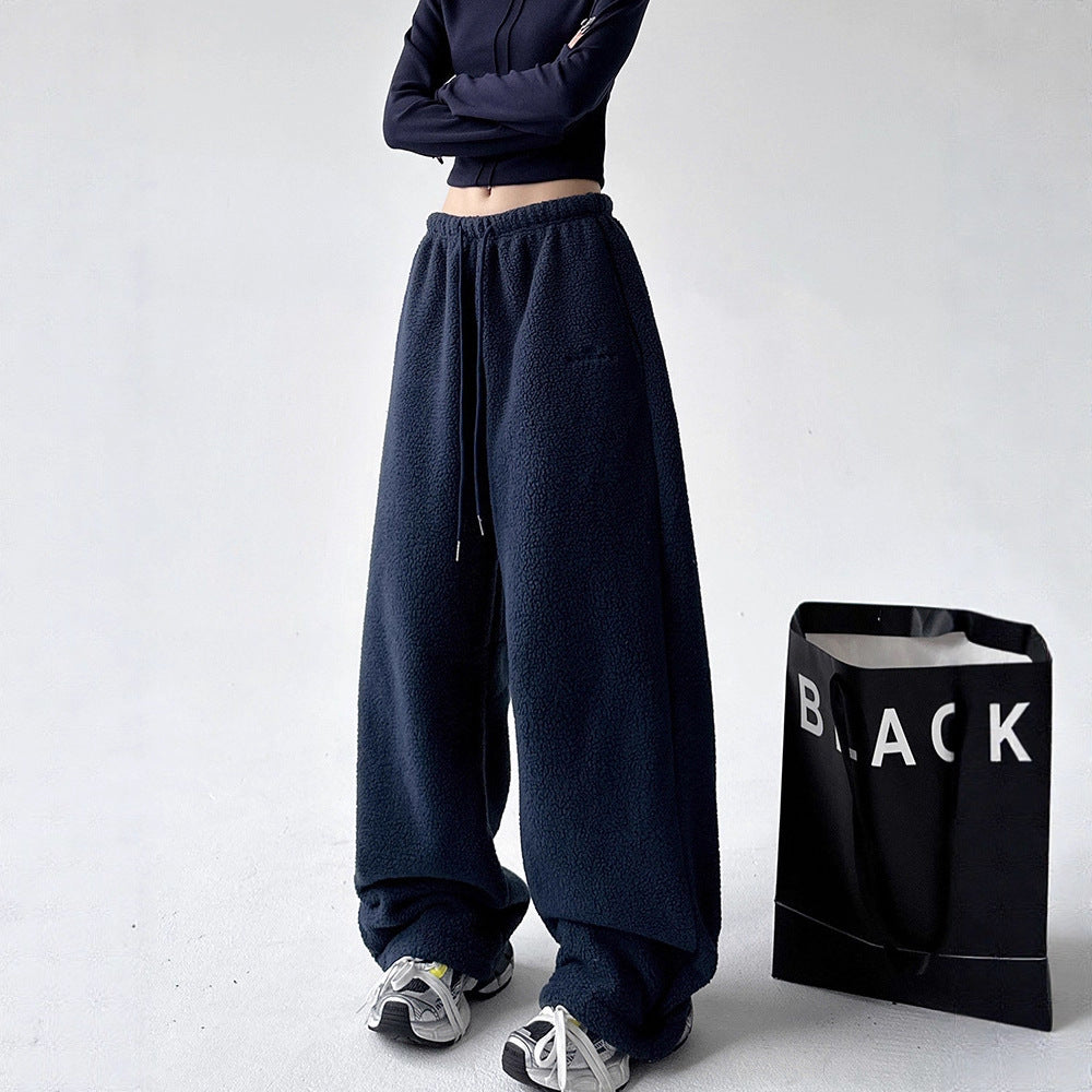 Urban Loose-Fit Fleece Pants – Warm Lined Streetwear