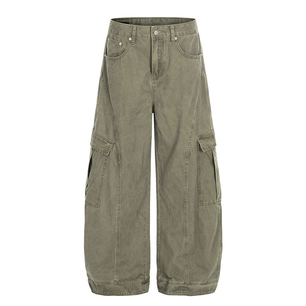 Patchwork Large Pocket Dagger Caro Pants