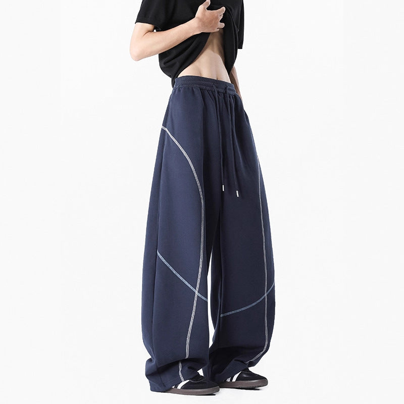 Heavyweight Stitched Wide-Leg Sweatpants