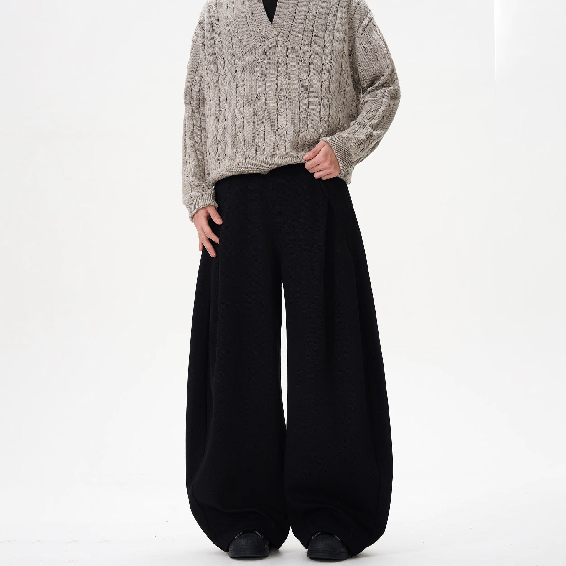 Deconstructed Design -  Knife-Shape -  Casual Sweatpants - Loose-Fit