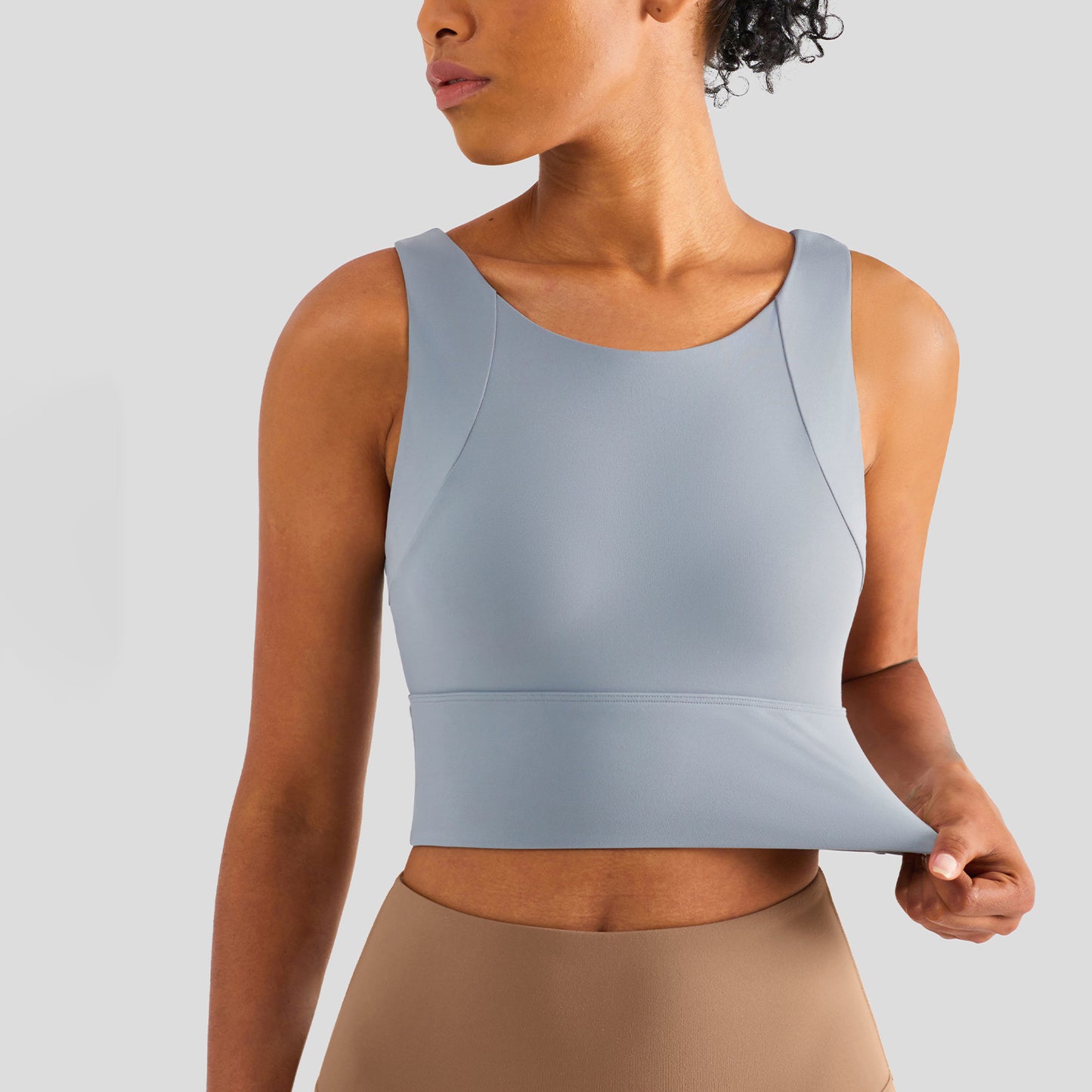 Full Cohesion Curve Sports Underwear Women's Slim Back Full Fixed Cup Fitness Bra