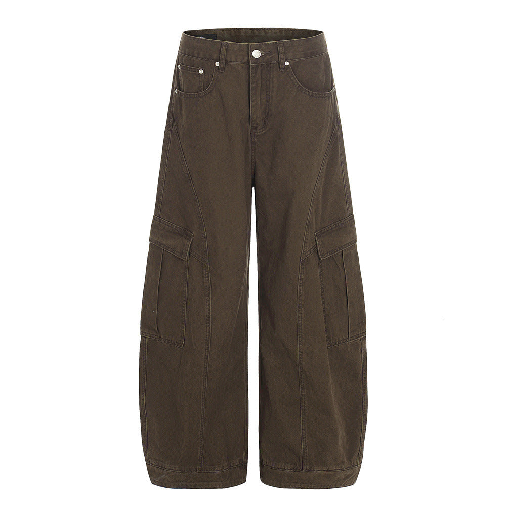 Patchwork Large Pocket Dagger Caro Pants