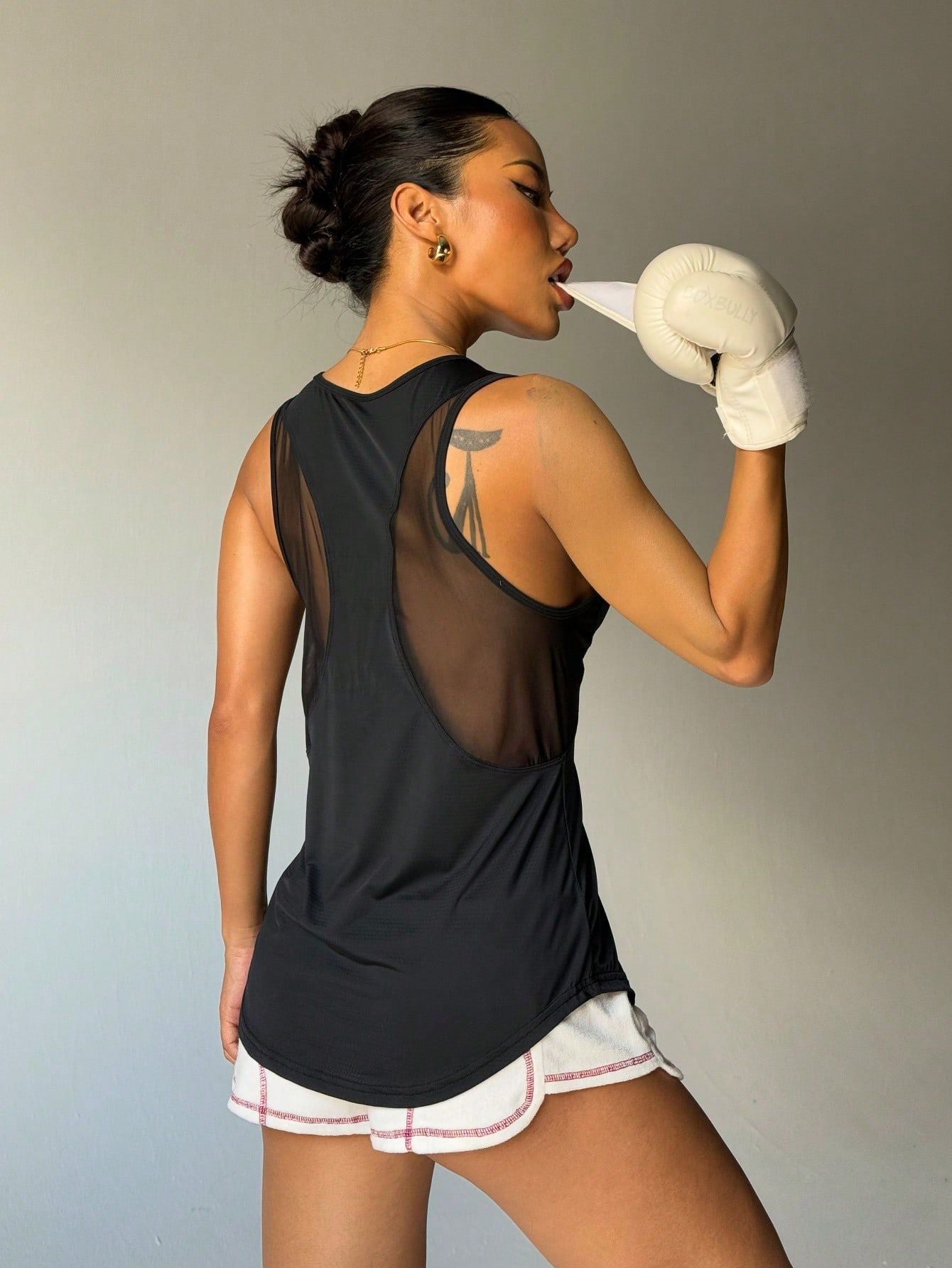 Quick-Dry Mesh Sleeveless Sports Tank Top