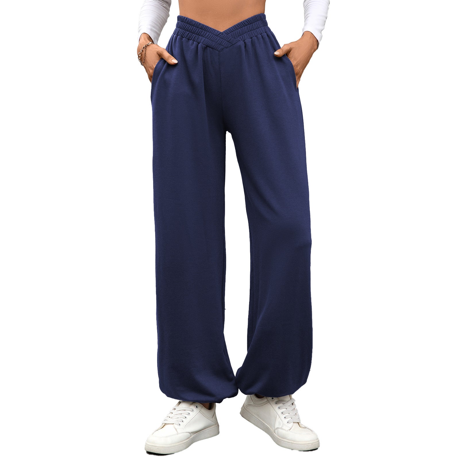 Urban Style Loose Fit Pleated Pants – Elastic Waist - Casual Sweatpants