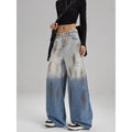 Denim Jeans - Loose Straight Fit - Versatile Wide Leg Long Trousers