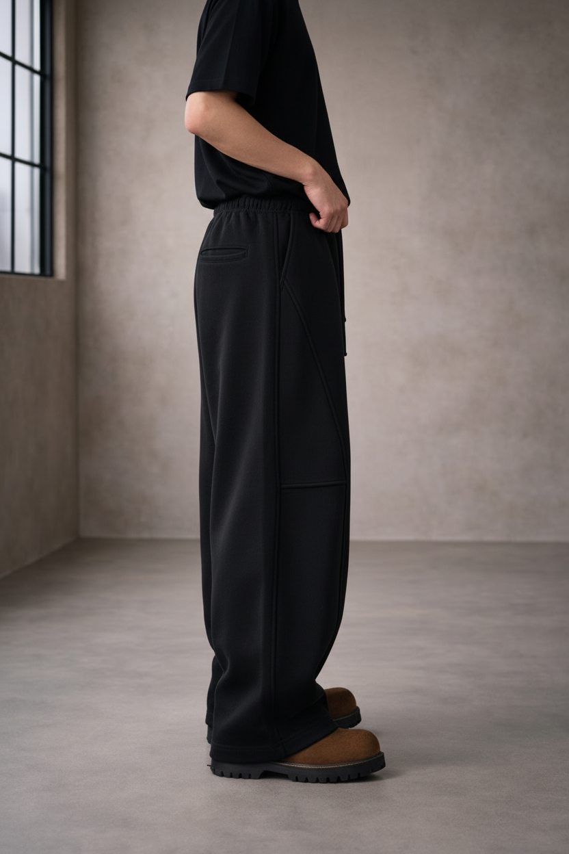Retro Wide-Leg Sweatpants