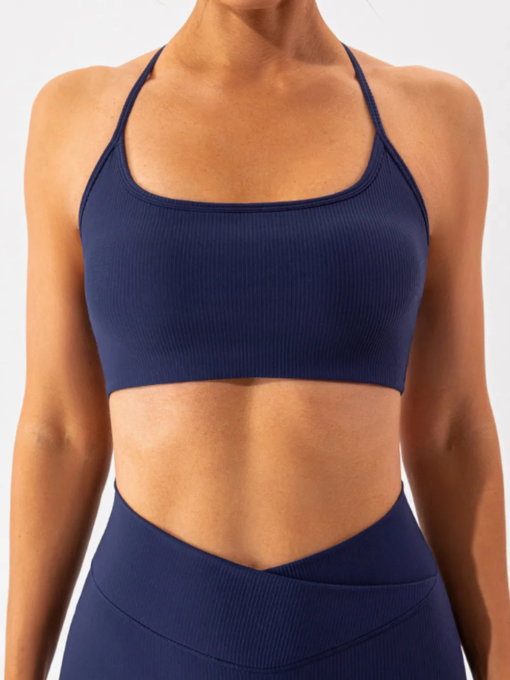 Tight fitting quick drying yoga clothes for training running beautiful back sports underwear for women