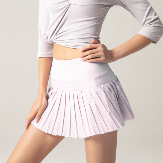 Summer Sports Fitness Shorts Women's Anti-Glare Outdoor Quick-Drying Culottes Running Breathable Gym Short Tennis Skirt