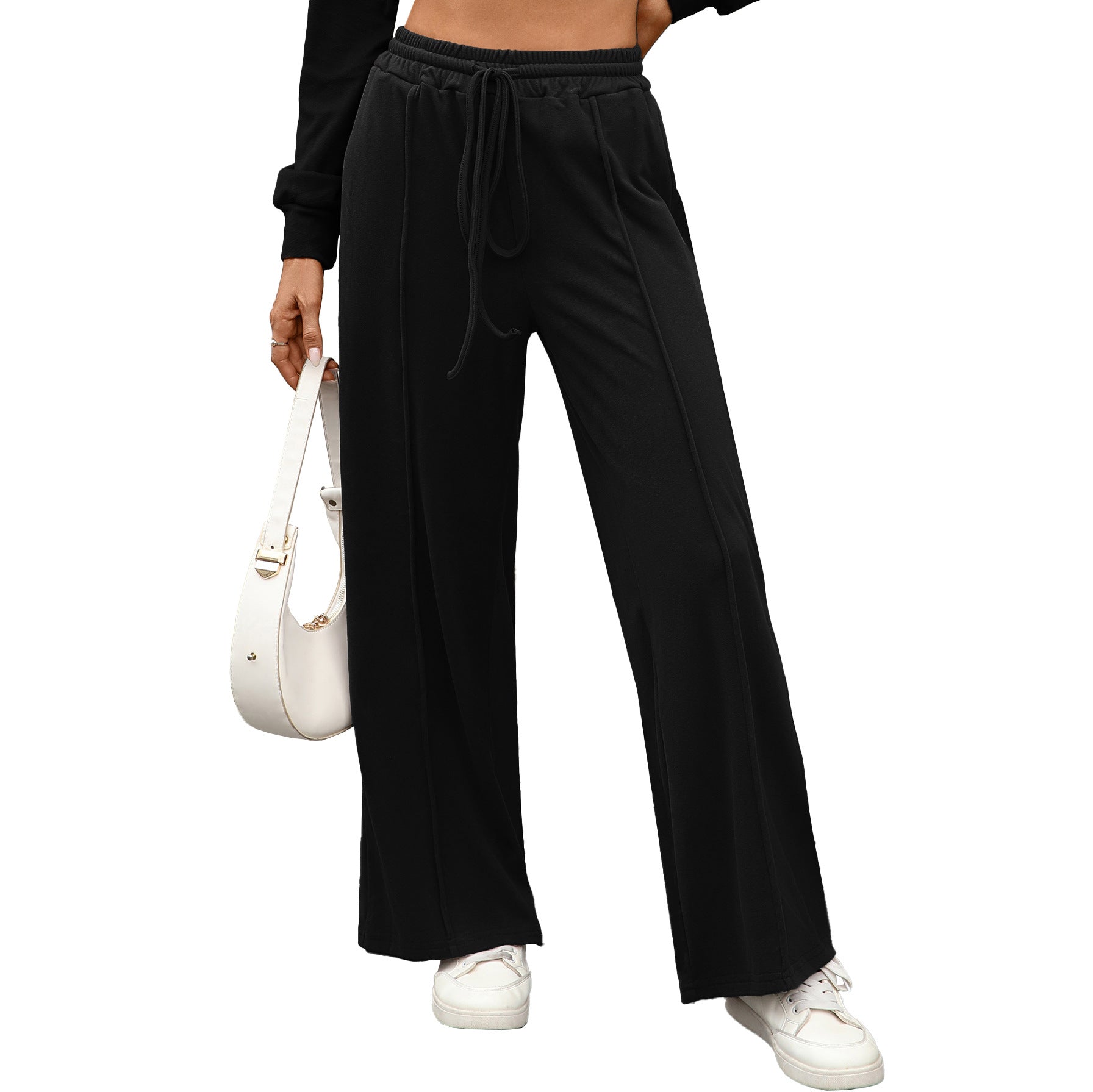 Drawstring Pocket - Loose Sweatpants - Relaxed fit