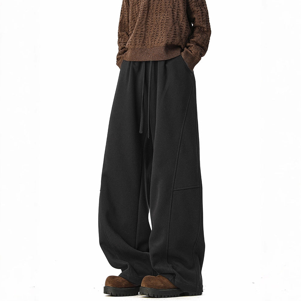 Heavyweight Retro Sweatpants – Wide-Leg Athletic Fit
