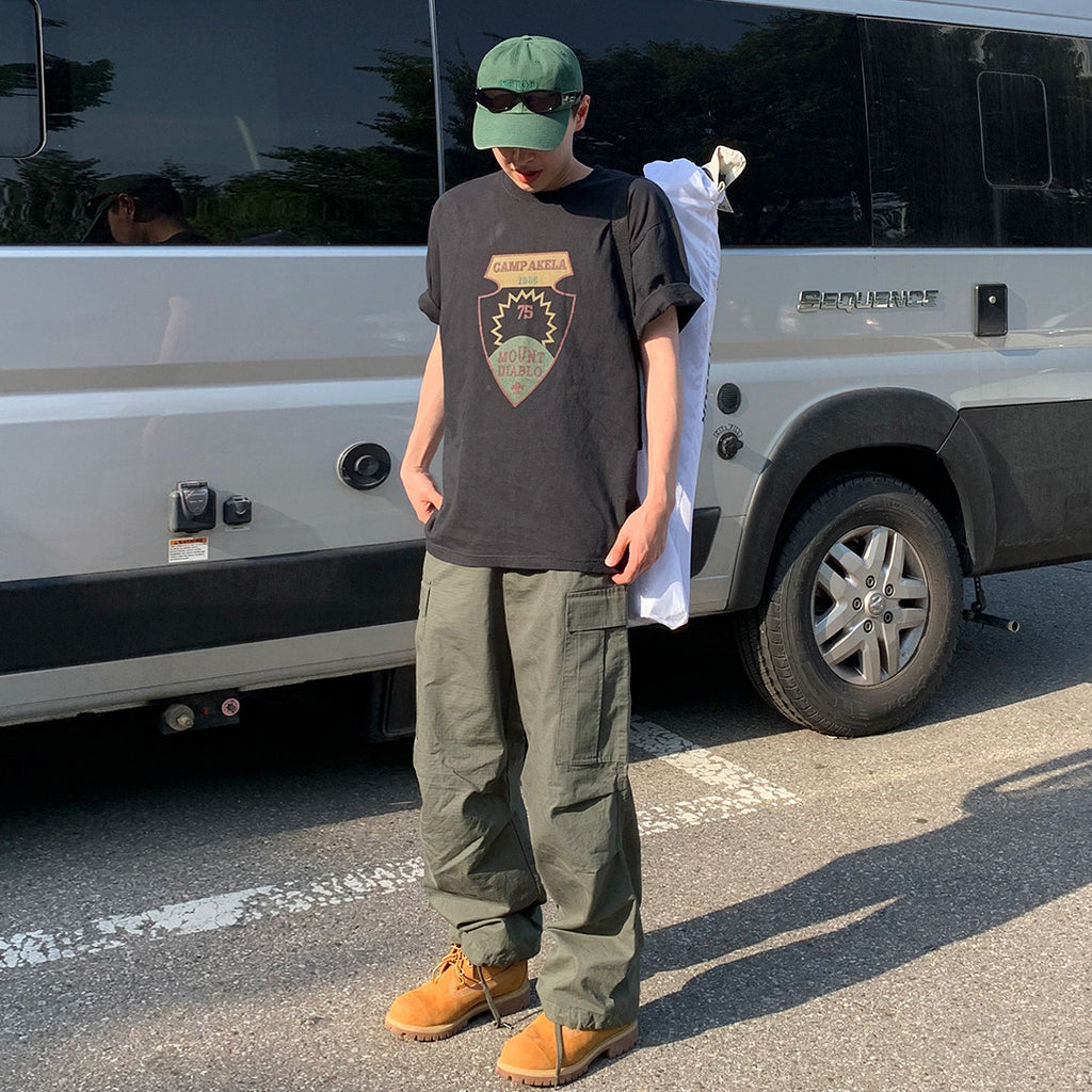 Casual Cargo Straight-Leg Wide Pants – Loose Fit Commuter Trousers