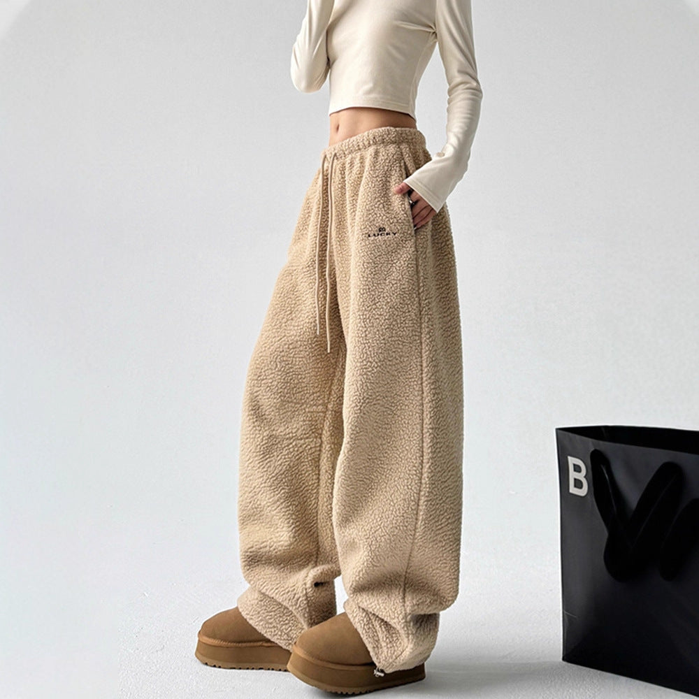 Urban Loose-Fit Fleece Pants – Warm Lined Streetwear