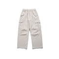 Multi-Pocket Loose Straight-Leg Drawstring Cargo Pants