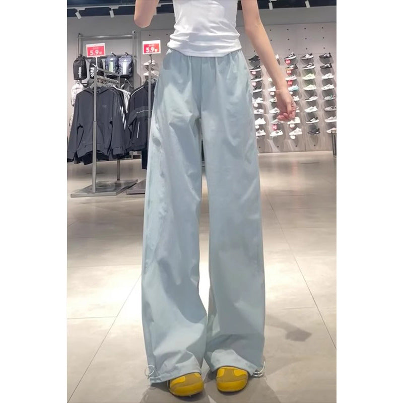 Casual Cargo Pants - High Waist -  Wide Leg Pants