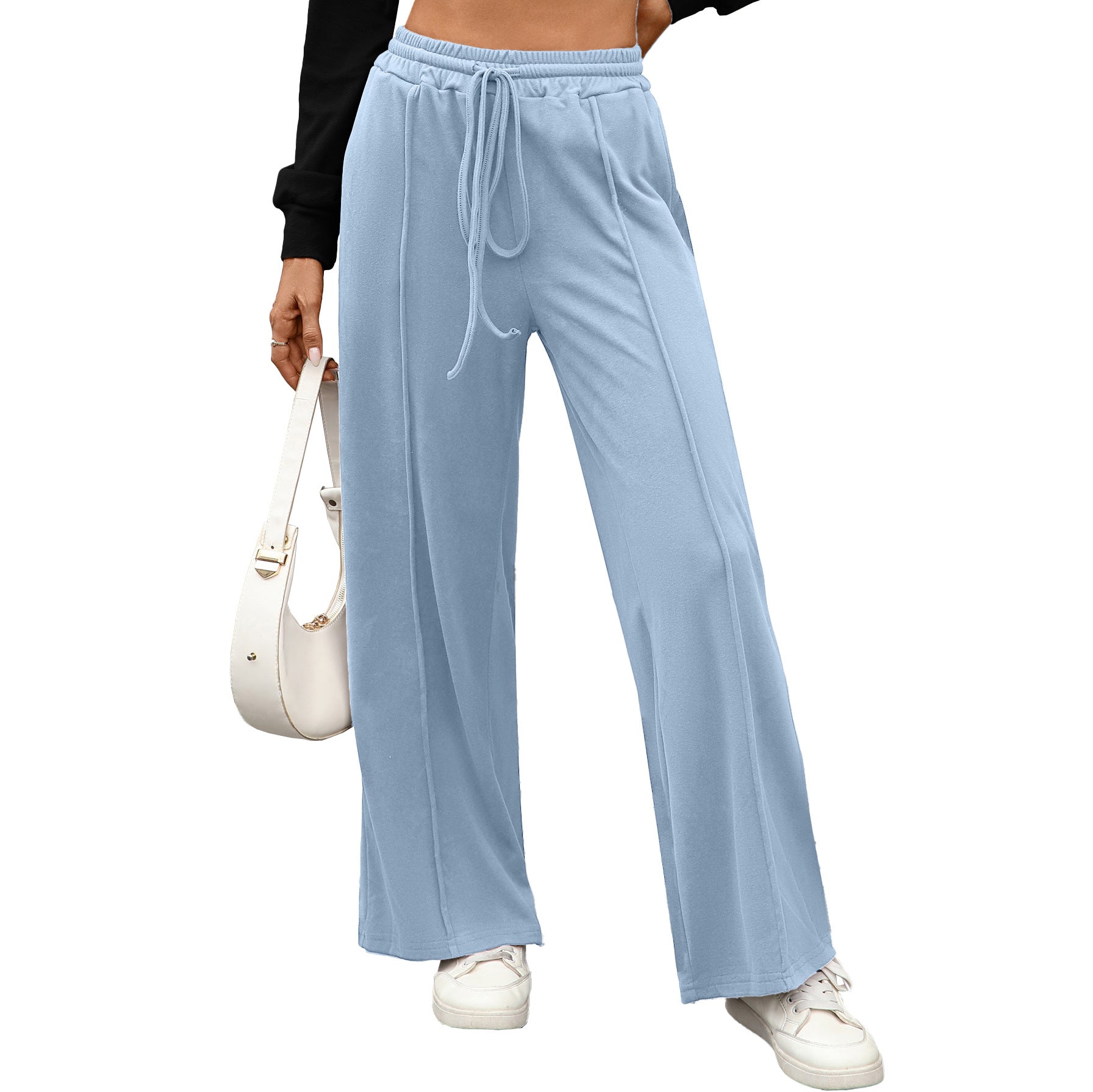 Drawstring Pocket - Loose Sweatpants - Relaxed fit