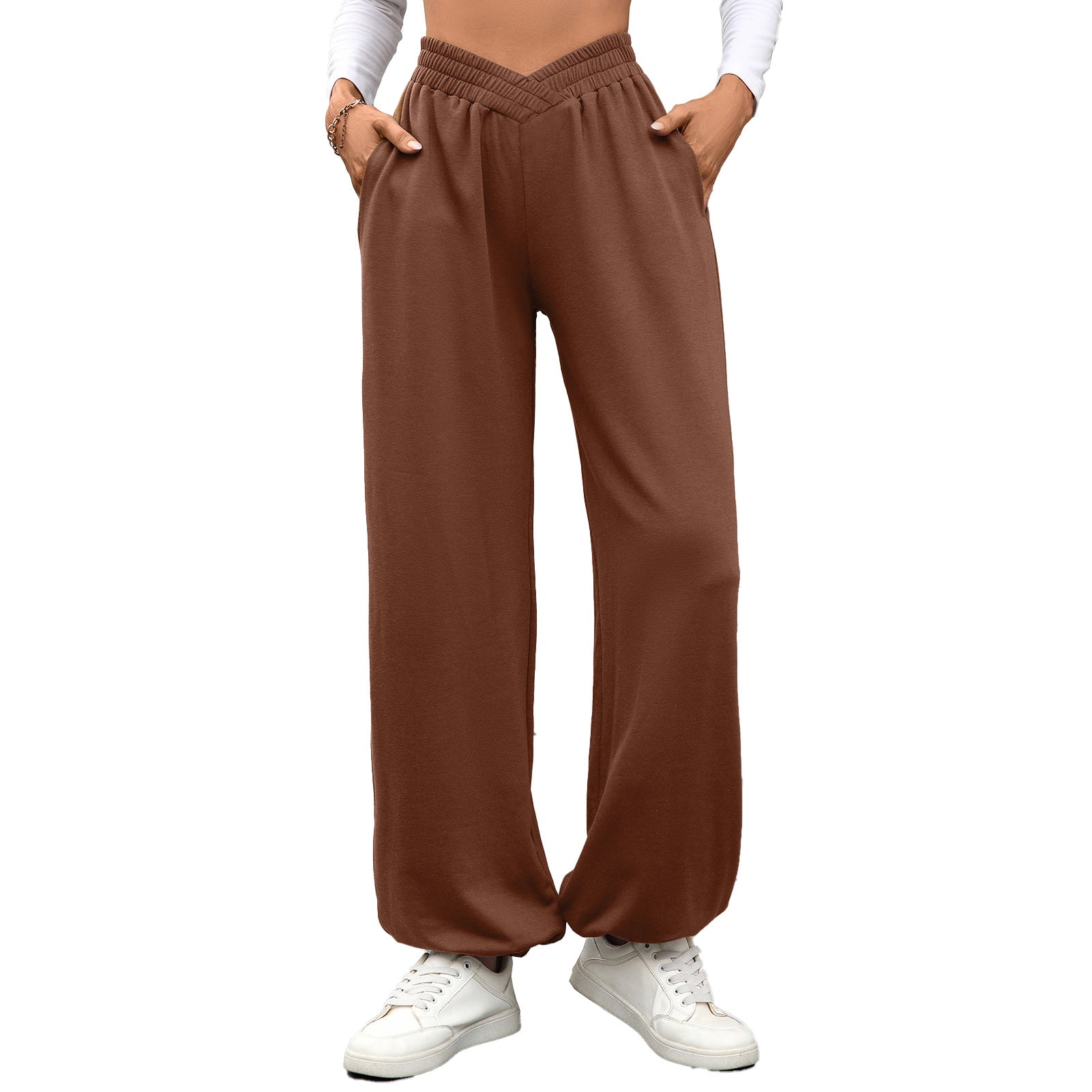 Urban Style Loose Fit Pleated Pants – Elastic Waist - Casual Sweatpants