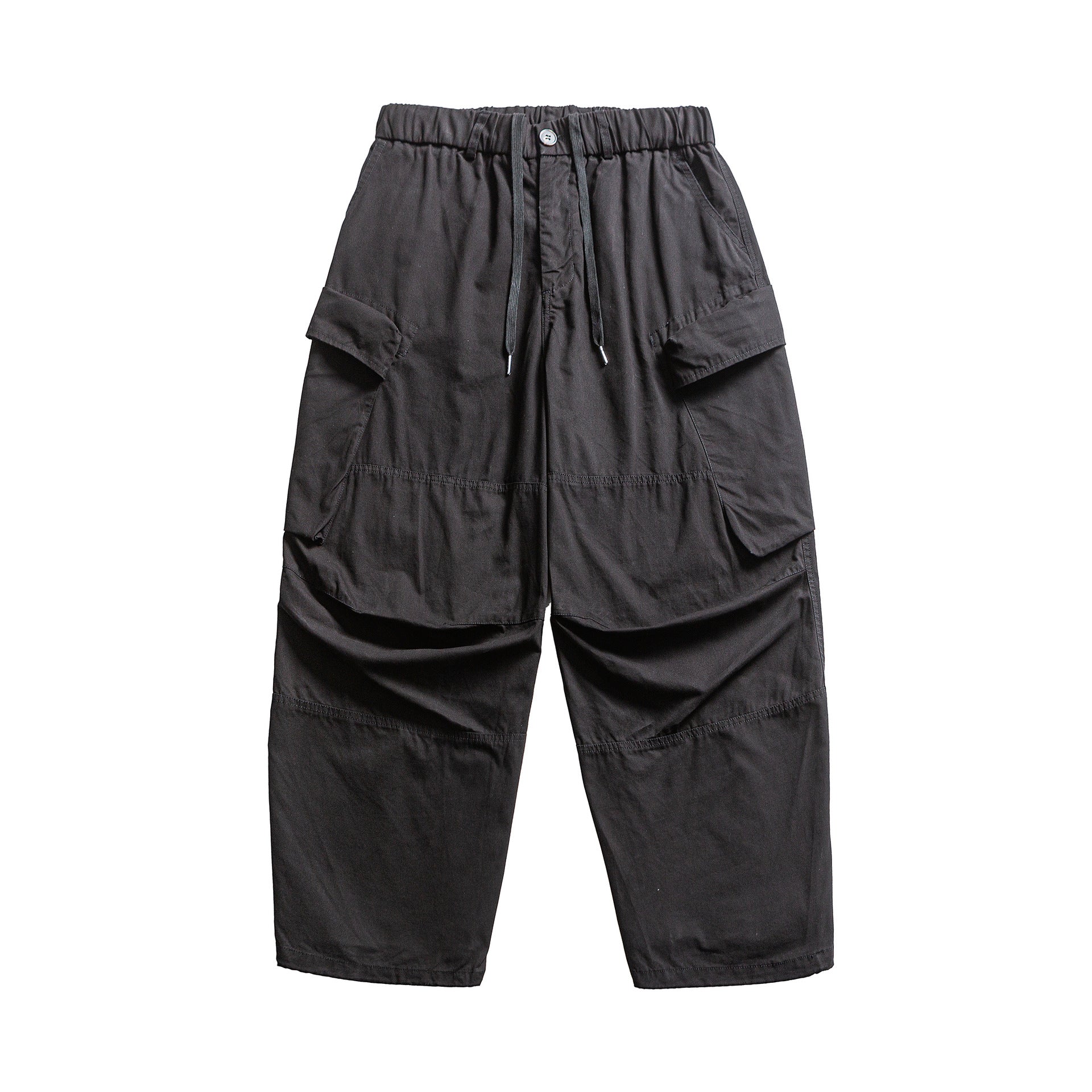 Casual Oversized -  Pleated Pocket -  Straight Fit Cargo Pants
