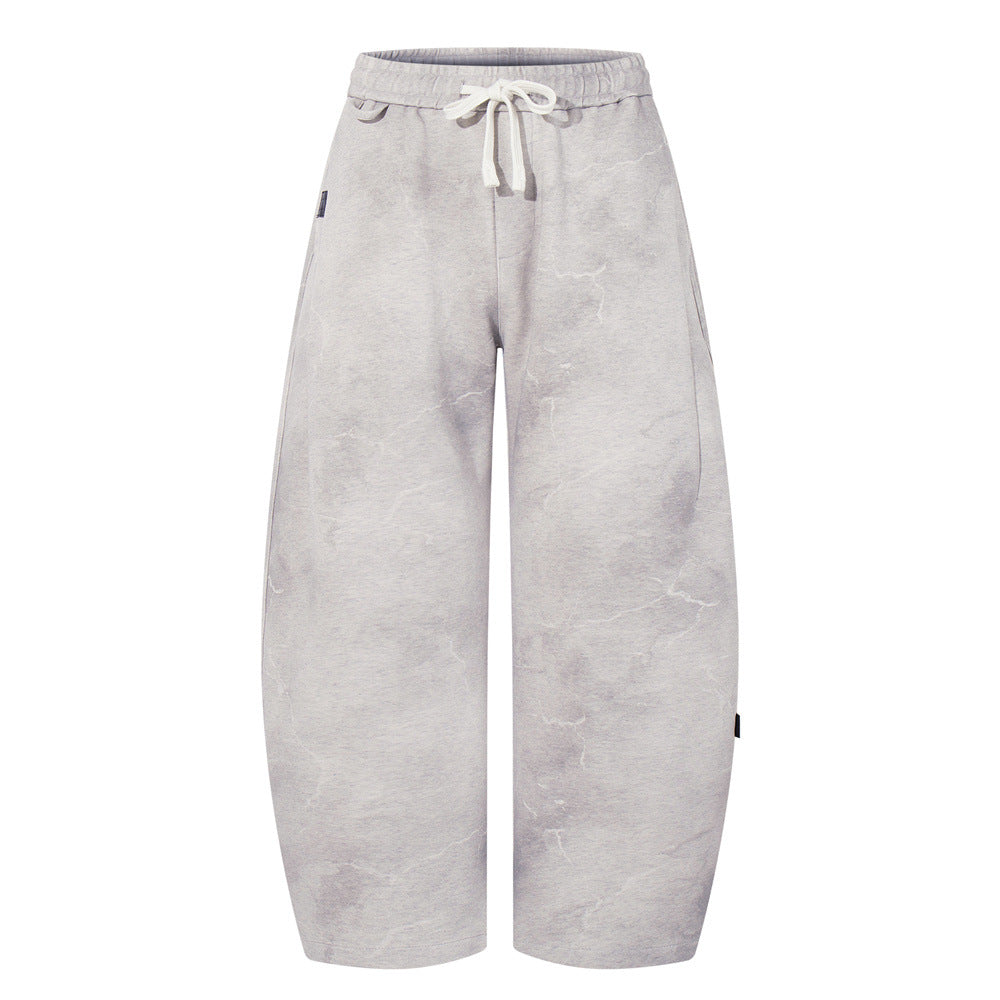 Distressed Dye Washed  - Loose Fit - Casual Sweatpants