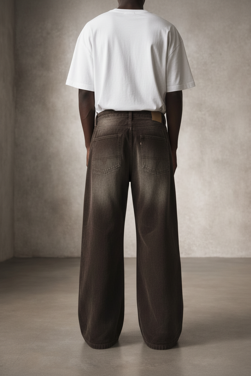 Grinding Distressed Corduroy Jean