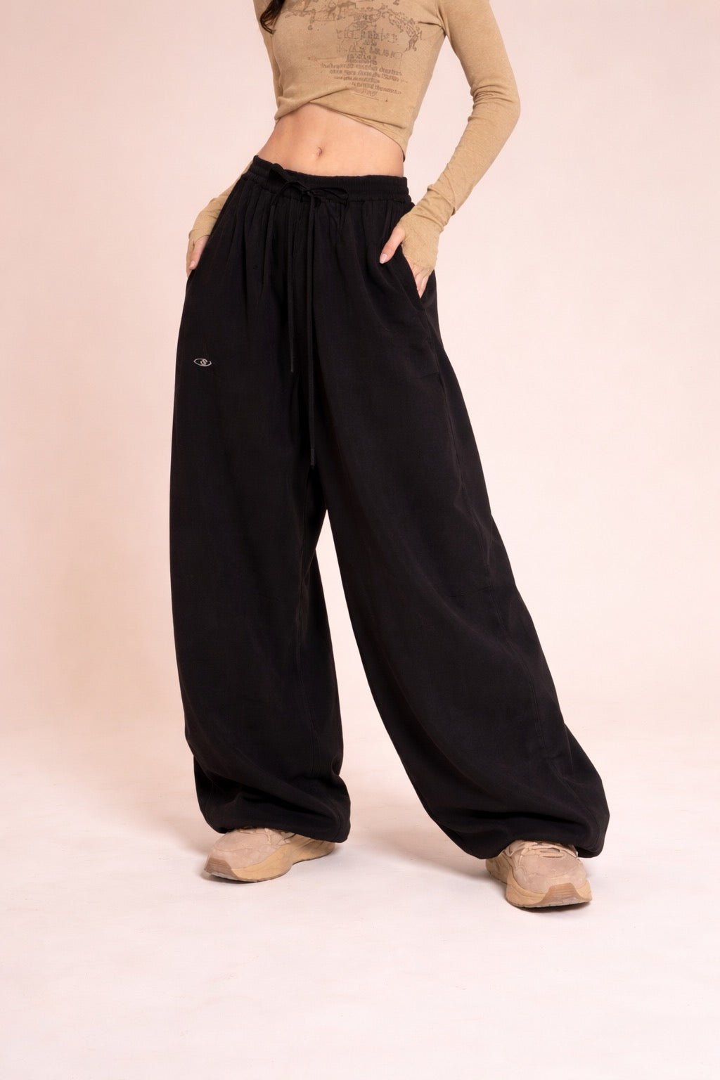 Lazy Style - Wide Leg -  Loose Floor-Length Sweatpants - High Waist