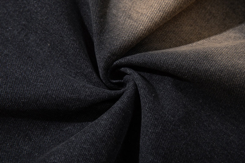 Vintage Washed Distressed Denim Pants – Loose Slim Streetwear Fit