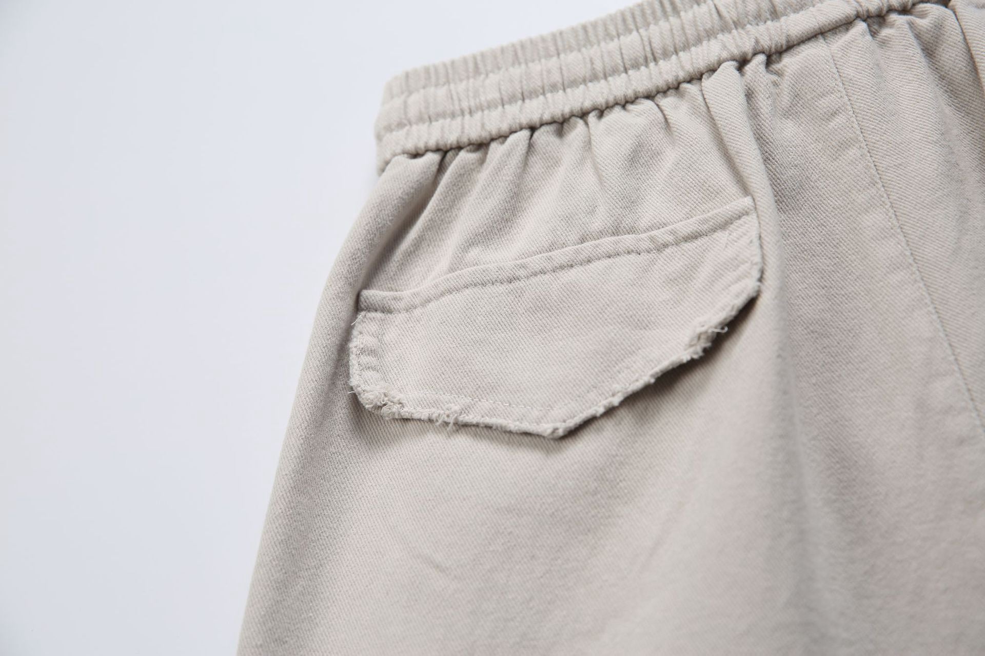 Multi-Pocket Loose Straight-Leg Drawstring Cargo Pants