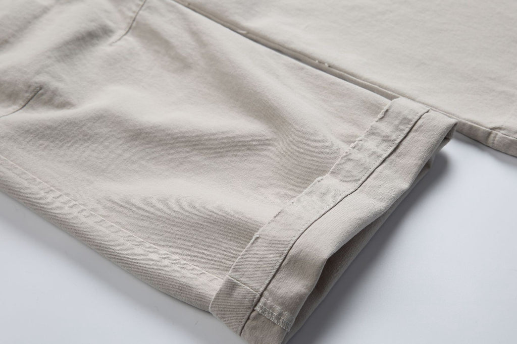 Multi-Pocket Loose Straight-Leg Drawstring Cargo Pants