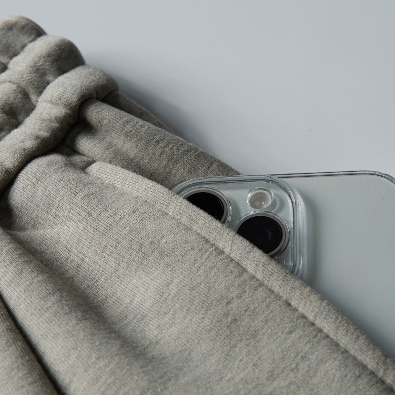 Relaxed  Wide-Leg Sweatpants – Straight-Leg Fit