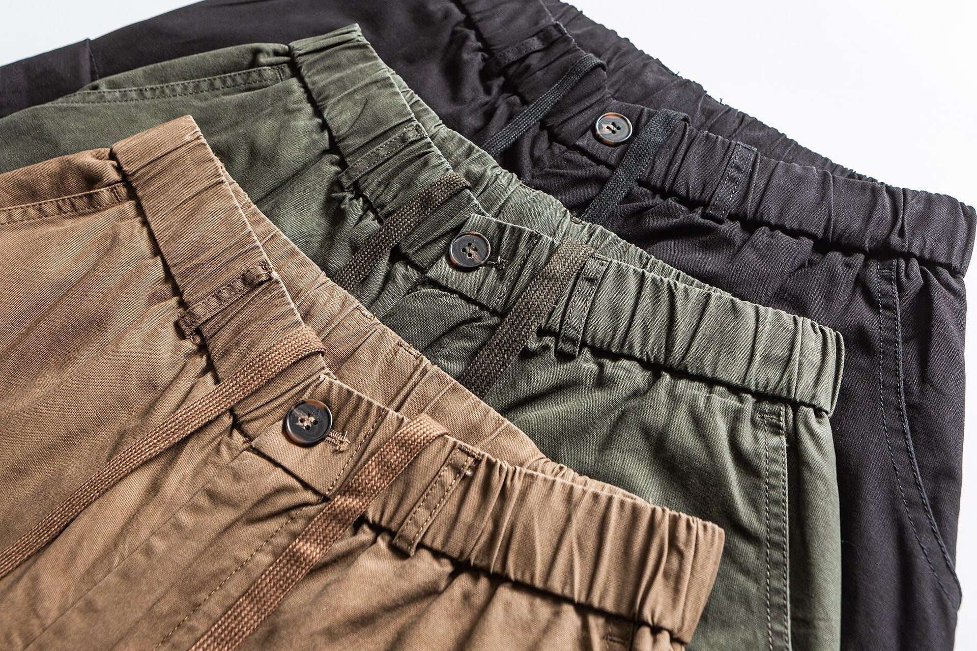 Casual Oversized -  Pleated Pocket -  Straight Fit Cargo Pants