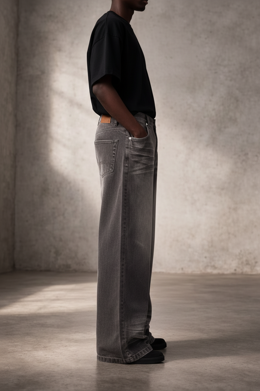 Grinding Distressed Corduroy Jean